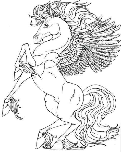 unicorn  wings coloring pages  getcoloringscom  printable