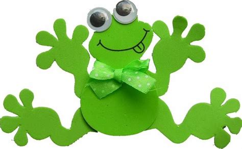 frog pattern template kit  bookmark decoration  glue