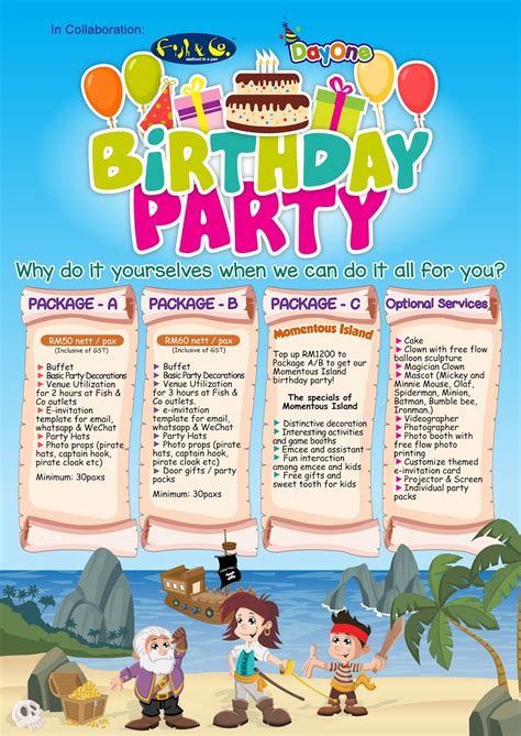 party decoration packages prices popular ideas