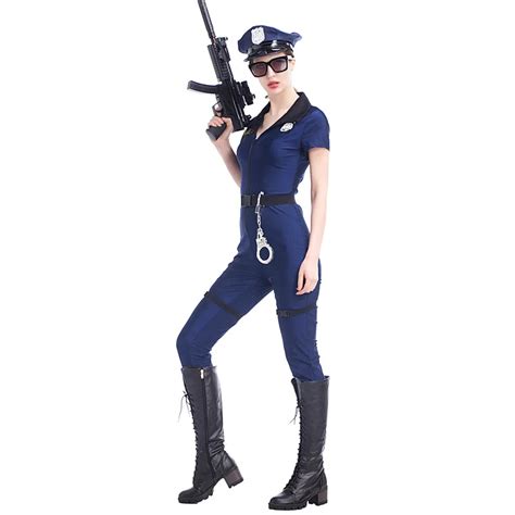 Sexy Policewomen Uniforms Women Halloween Costumes Cosplay Police