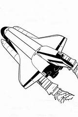 Navette Spatiale Shuttle Coloriage Kidsplaycolor Coloriages sketch template