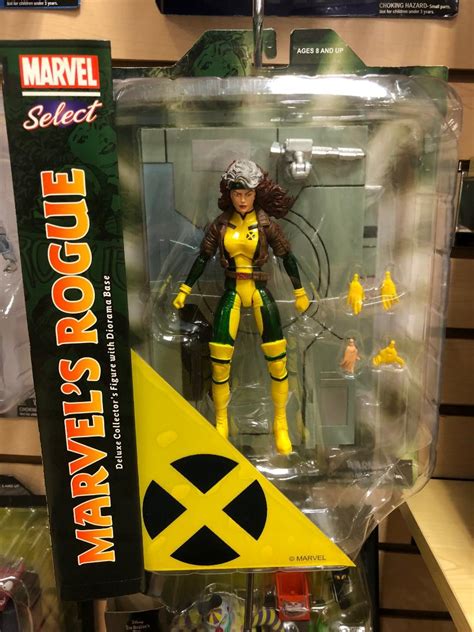 marvel select rogue figure released packaged   stock  marvel toy news