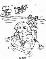 Dora Boots Coloring Pages Adventure sketch template