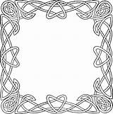 Celtic Border Vector Knotwork Royalty Printable Getdrawings sketch template