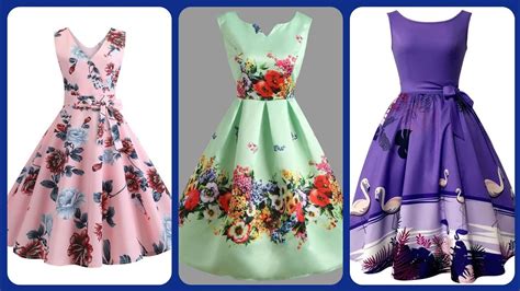 beautiful printed frocks designs  teenage girls floral frockssummer frocks youtube