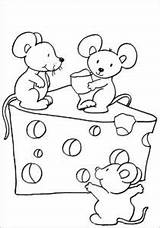 Ratones Comiendo Queso Ratón Dibujosparacolorear sketch template