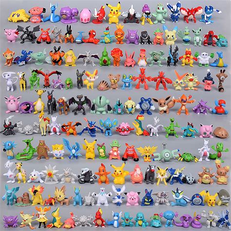 pcs pokemon toy set mini action figures pokemon  monster vinyl
