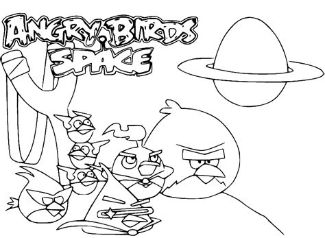 angry bird space coloring pages