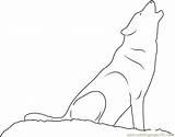 Wolf Howling Coloring Pages Coloringpages101 Wolves sketch template