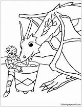 Dragon Coloringpagesonly Learn sketch template