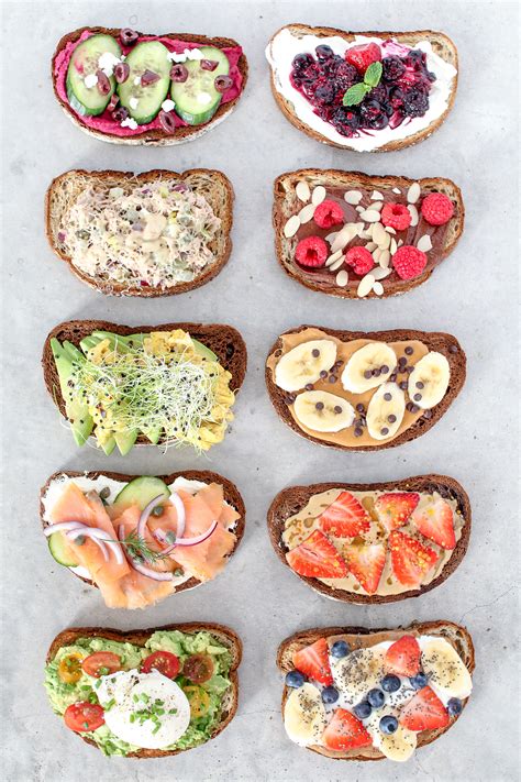 Toast Ten Ways • Easy And Healthy Breakfast Ideas Healthnut Nutrition