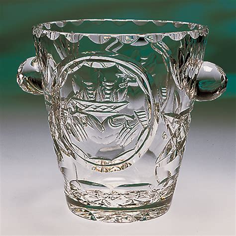 crystal ice bucket handcrafted  connemara celtic crystal