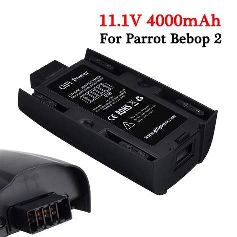 upgrade lipo battery  parrot bebop  drone battery mah  upgrade rechargeable lipo