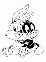 Looney Tunes Baby Coloring Pages Taz Getcolorings Printable Color sketch template