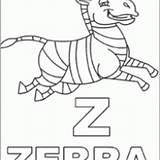 Zebra Alphabet Print Click Coloring Printable Freeprintable sketch template