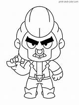Brawl Stars Print Color Coloring Pages sketch template