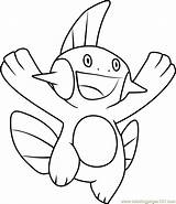 Marshtomp Coloringpages101 Pokémon sketch template