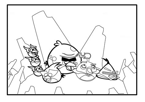 angry birds space  coloring pages  coloring pages
