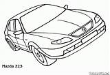 Mazda Coloring Pages Car Cars Colorkid Transport Color Mercedes Kids sketch template