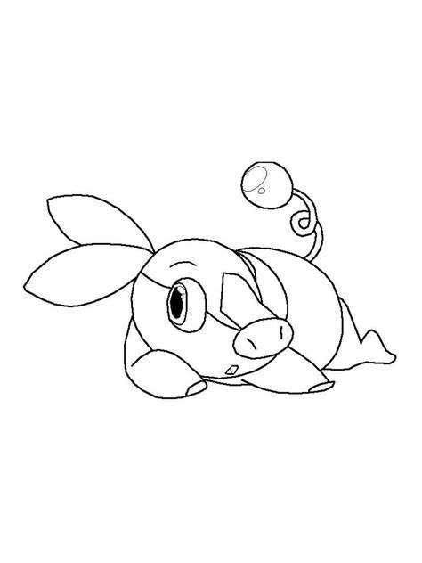 coloring pages pokemon tepig cards