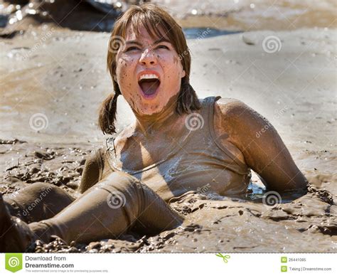 she is stuck in the mud surprised editorial image image 26441085