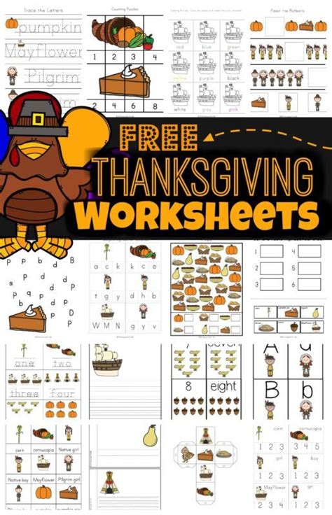 thanksgiving worksheets thanksgiving worksheets kindergarten