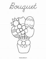 Coloring Bouquet Cursive Built California Usa sketch template