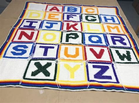 alphabet afghan square crochet pattern bobble afghan square crochet