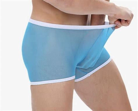 heren ondergoed transparant doorkijk boxershorts taille  etsy nederland