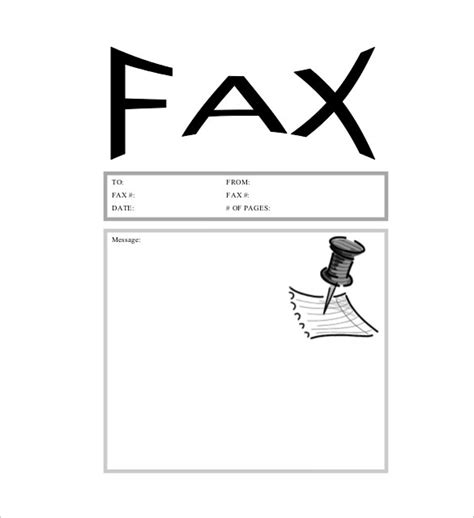 sample cute fax cover sheet templates   ms word