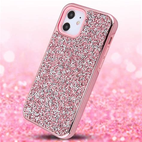 Apple Iphone 12 Mini 5 4 Phone Case Glitter Mini Rhinestone Heavy