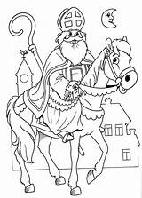 Nikolaus Ausmalbilder Sinterklaas Ausmalen Weihnachten Malvorlagen Kinder Nicolae Colorat Weihnachtsbilder Bischof Samichlaus Planse Basteln Malvorlage Schmutzli Paard Krampus A4 Sankt sketch template