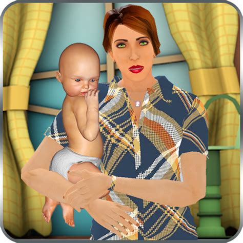 virtual single mom  baby born sim