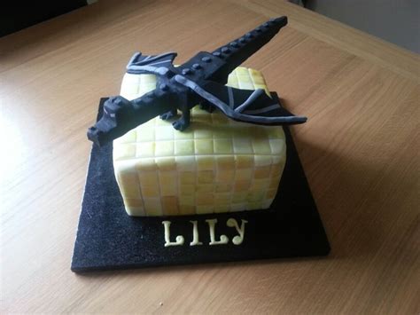 ender dragon minecraft cake ideas and designs