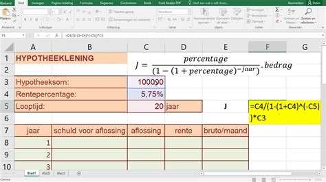 afronding  excel
