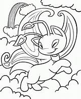 Neopets Coloring Pages Kids Printable Pets Faerieland Fun Books sketch template