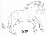 Horse Coloring Draft Pages Shire Horses Drawing Lineart Realistic Deviantart Getcolorings Printable Use Angel Getdrawings People Popular sketch template