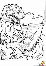 Coloring Trex Pages Kids Popular sketch template