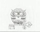 Coloring Owl Pages Tattoos Az Sheets Tattoo sketch template