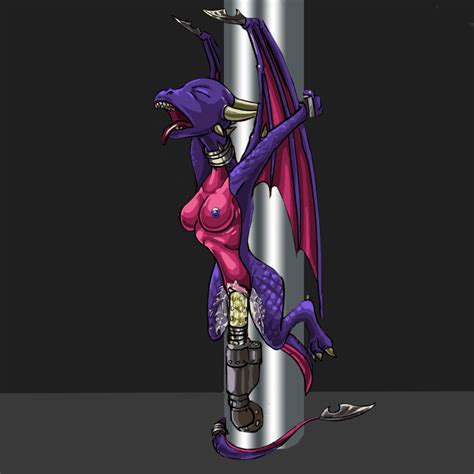 rule 34 1girl animated bottomless bound breasts color cynder dragon
