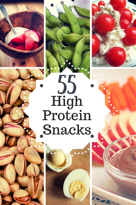 high protein snacks  infographic healthyhappysmart