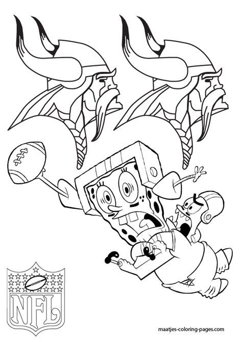 minnesota vikings coloring pages printable pin  michael putzier