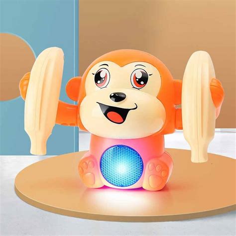 electric rolling monkey toy tumbling monkey toy sk collection