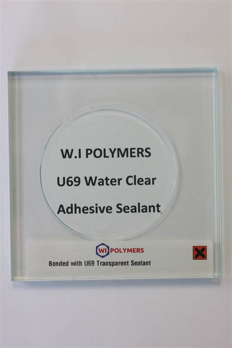 u69 water clear adhesive sealant w i polymers ltd