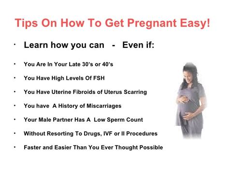 Tips On How To Get Pregnant Easy