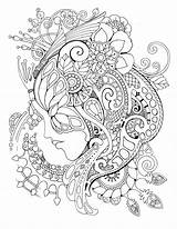 Coloring Pages Intricate Printable Adults Stress Relief Creative Hard Designs Pdf Magic Maze Popular Mask Comments Coloringhome sketch template