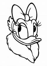 Duck Daisy Coloring Pages Head Donald Mickey Face Printable Mouse Minnie Outline Drawing Print Clipart Cliparts Disney Dinokids Kids Christmas sketch template