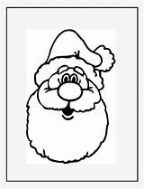 Father Christmas Santa Coloring Head Colour Pngkit sketch template