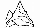Mountain Coloring Kids sketch template