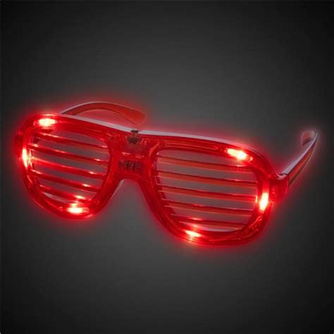 led red slotted glasses glowuniversecom